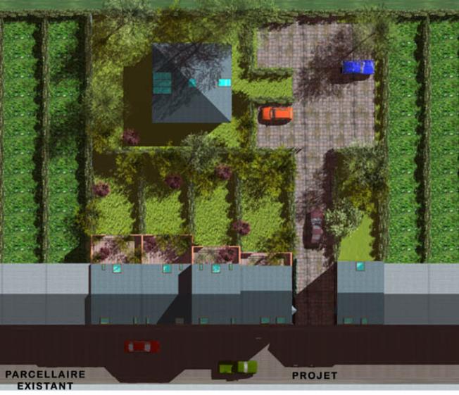 Nouvelle maison Amiénoise - Plan masse