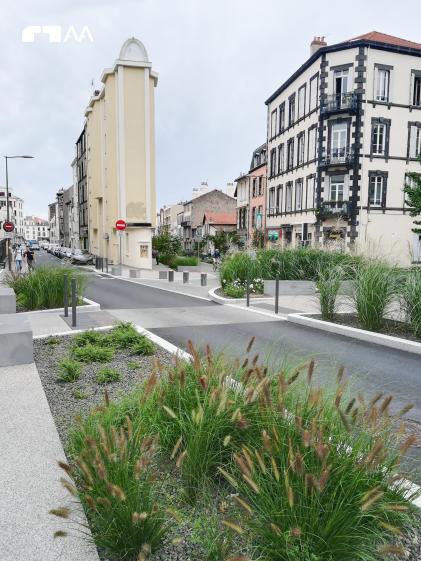Photo de la nouvelle avenue Charras à Clermont Ferrand 