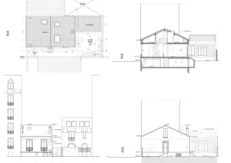 Extrait permis de construire - existant -