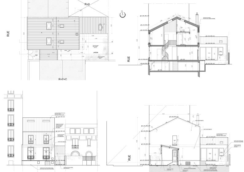 Extrait permis de construire - projet -
