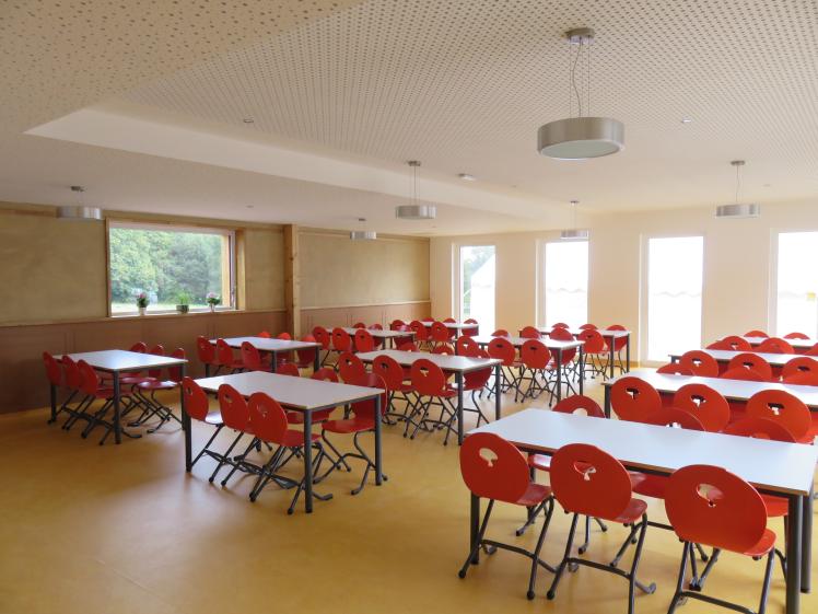Vue sur la salle de restauration