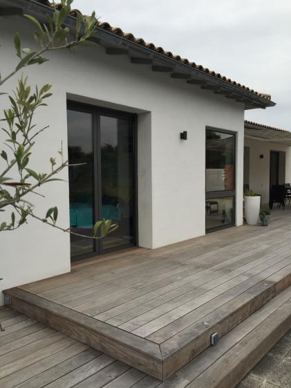 terrasse  en bois exotique