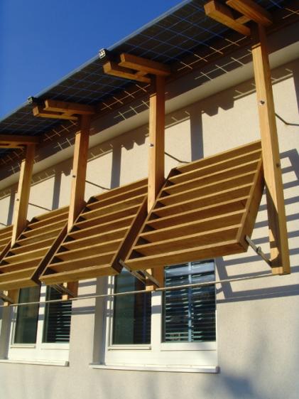 Détail des BSO en bois au Sud