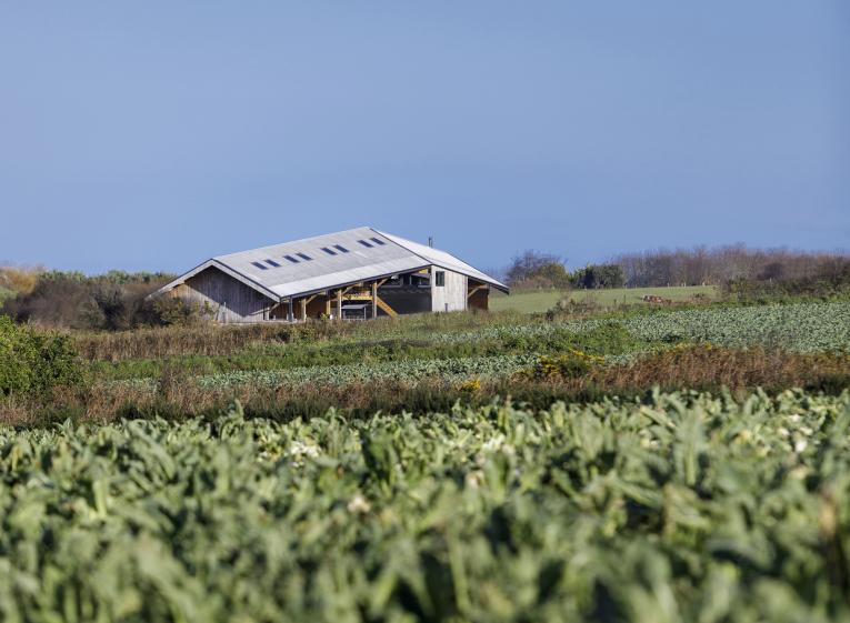 Ferme biologique à PLOUGRESCANT, vue extérieure, photographie Frédéric BARON