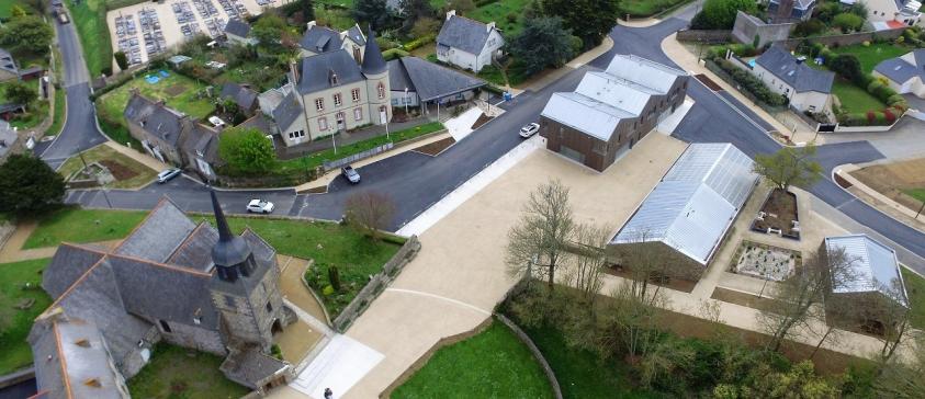 Vue aérienne après travaux