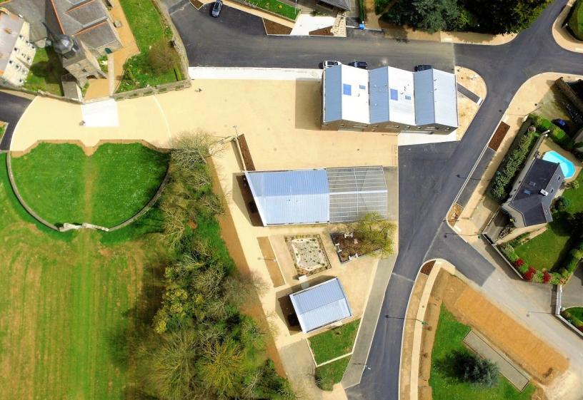 Vue aérienne après travaux