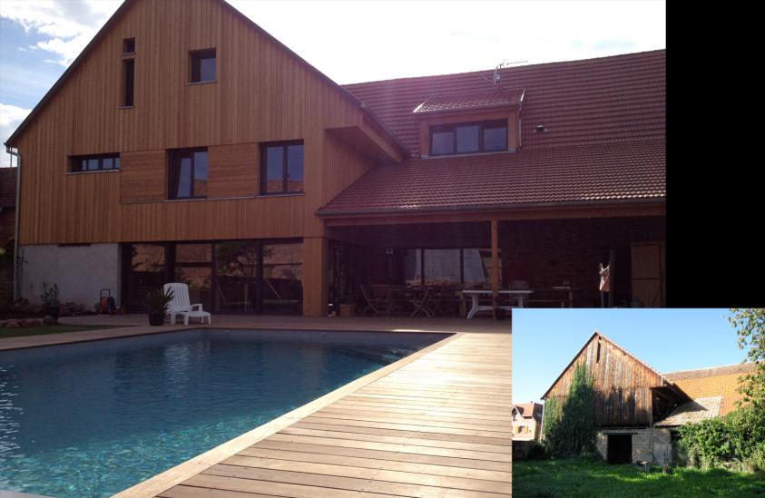 Alain Hugel architecte dplg, Grange à Altorf
