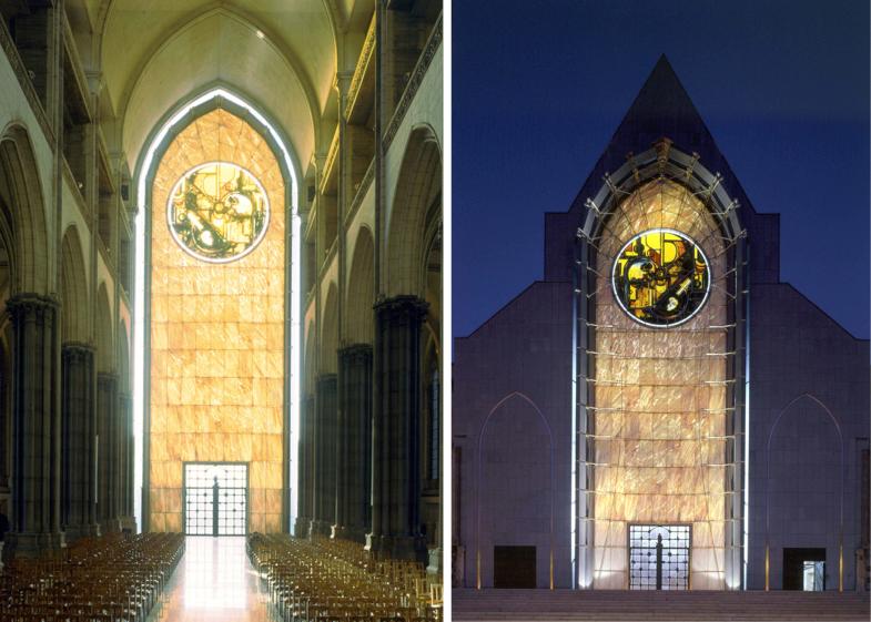Façade de la cathédrale Notre-Dame de la Treille
