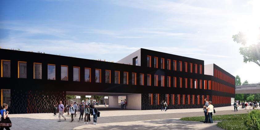 Collège et salle de sport quartier Moulins