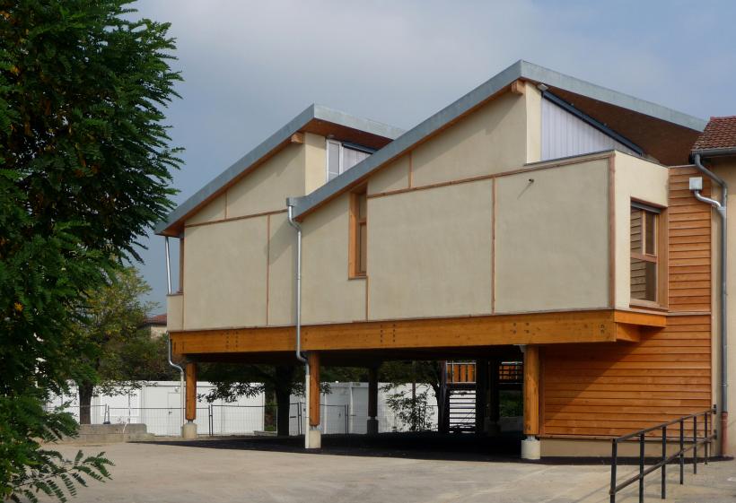 Façade ouest sur l'entrée primaire