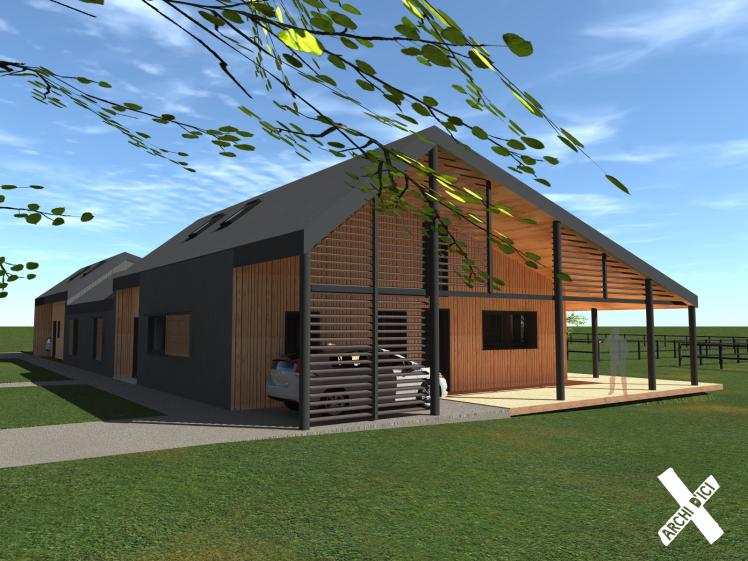 ARCHI D'ICI - Elevage équin avec habitation  