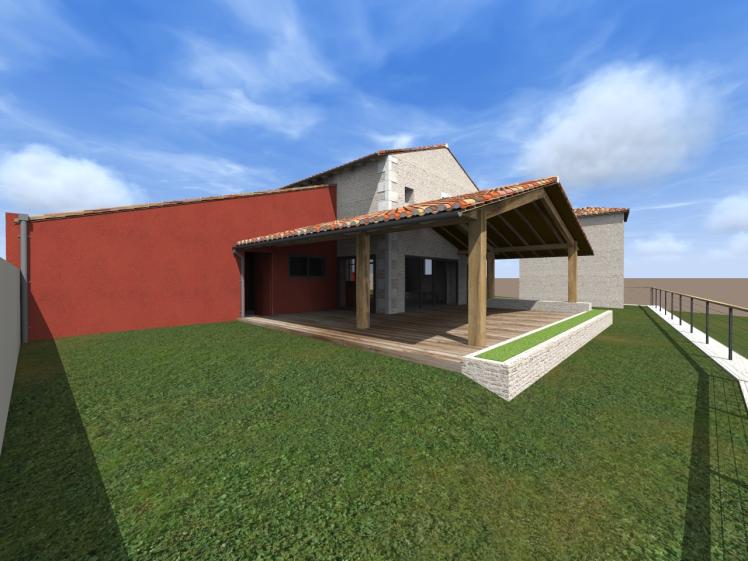 ARCHI D'ICI - Transformation d'une grange - Terrasse