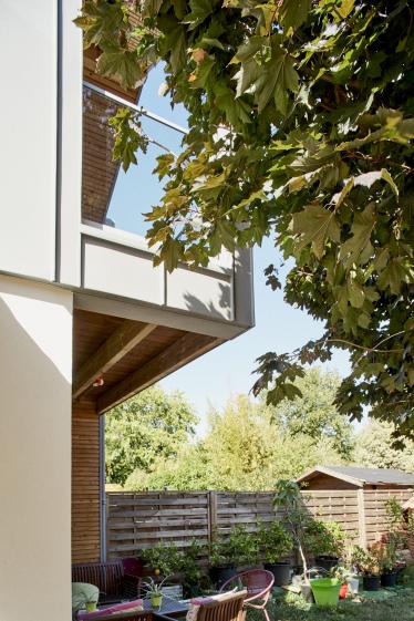 Surélévation-Extension Maison, Ossature bois, Bardage zinc BC 33, Pessac 33 - No