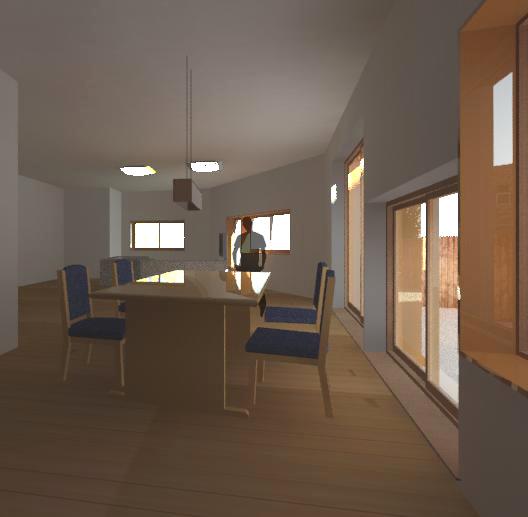 Vue intérieur d'empreinte du projet 