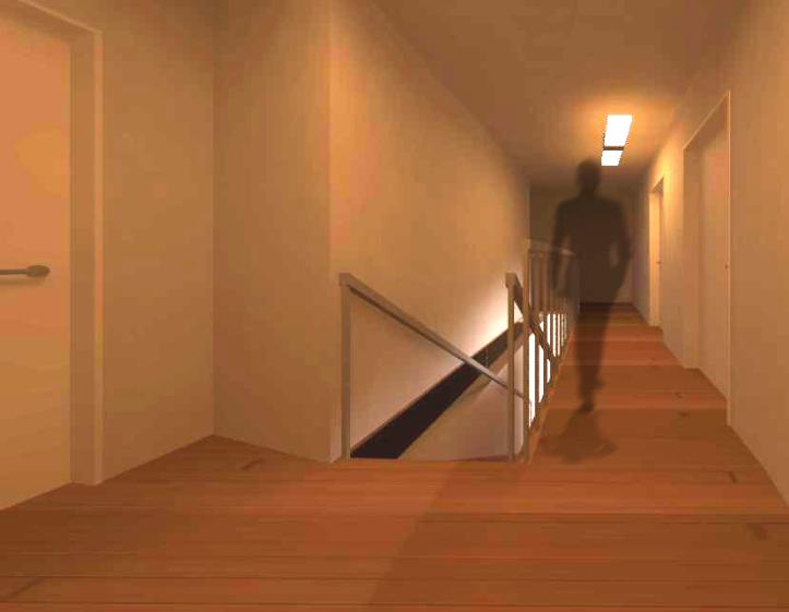 Vue intérieur d'empreinte du projet 