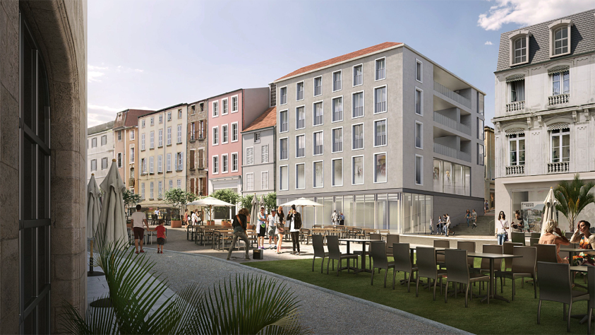 Vue Place aux Herbes