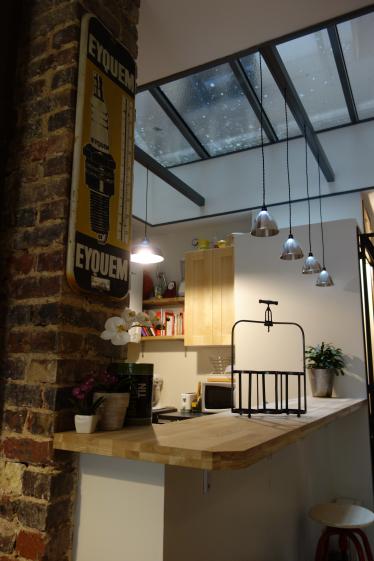Verrière : apport de lumière au centre de l'appartement