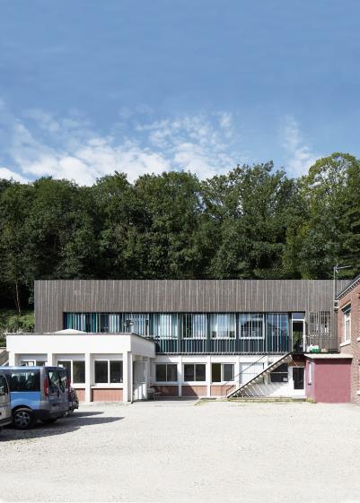 Habillage de la façade d'un commerce à Canteleu - Bapeaume (76)