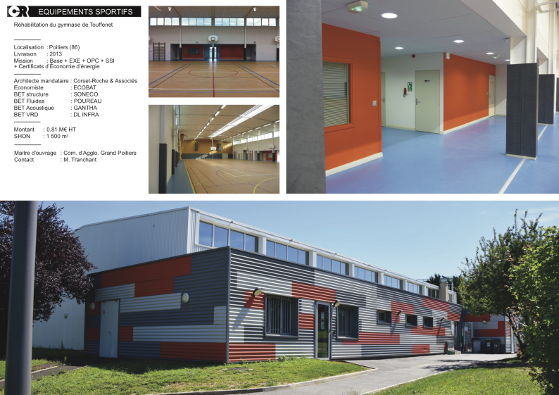 Gymnase de Touffenet à Poitiers