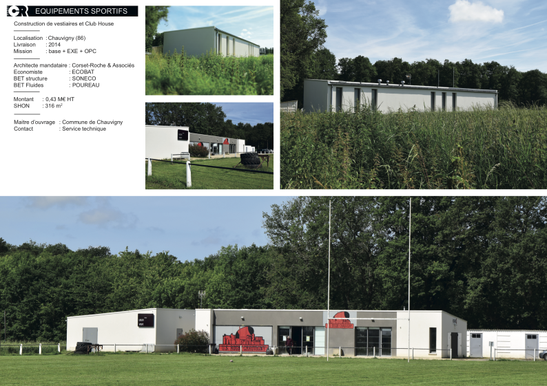 Vestiaires et Club-house de Chauvigny