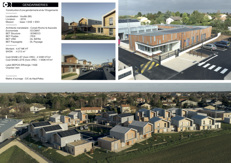 Gendarmerie et 18 logements à Vouillé