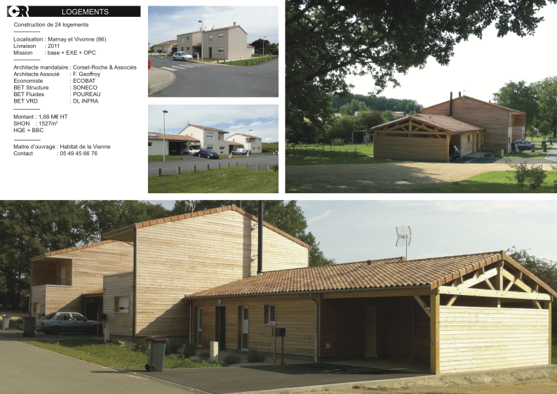 Logements à Marnay et Vivonne