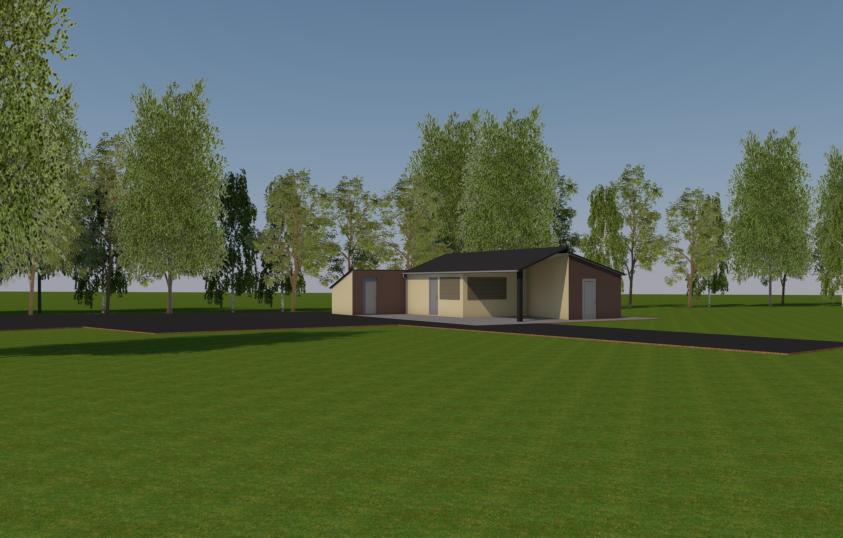 Vue de la façade principale du projet