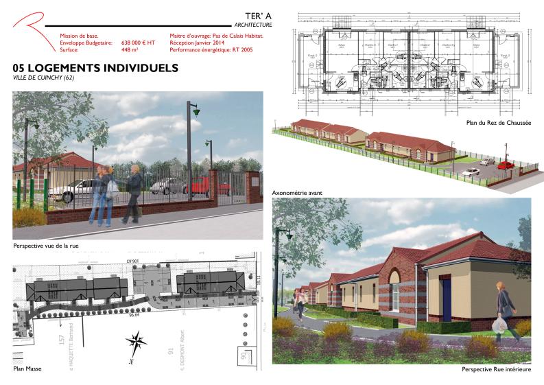 Construction de 05 Logements Individuels Locatifs à CUINCHY