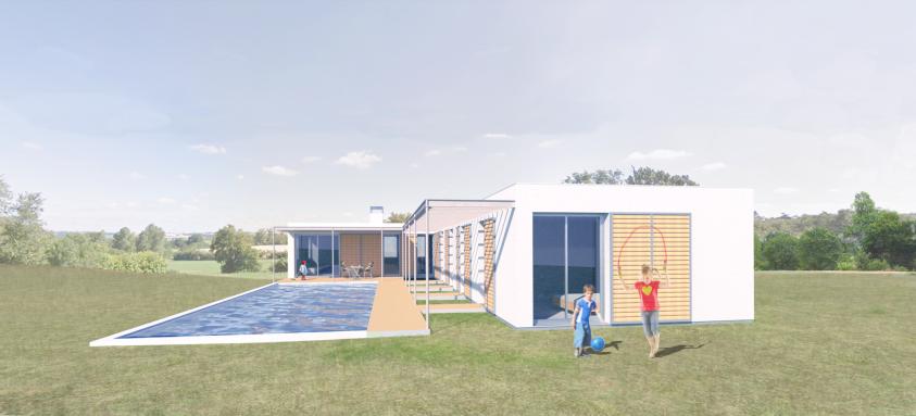 VUE SUR SEJOUR - CHAMBRES - PISCINE