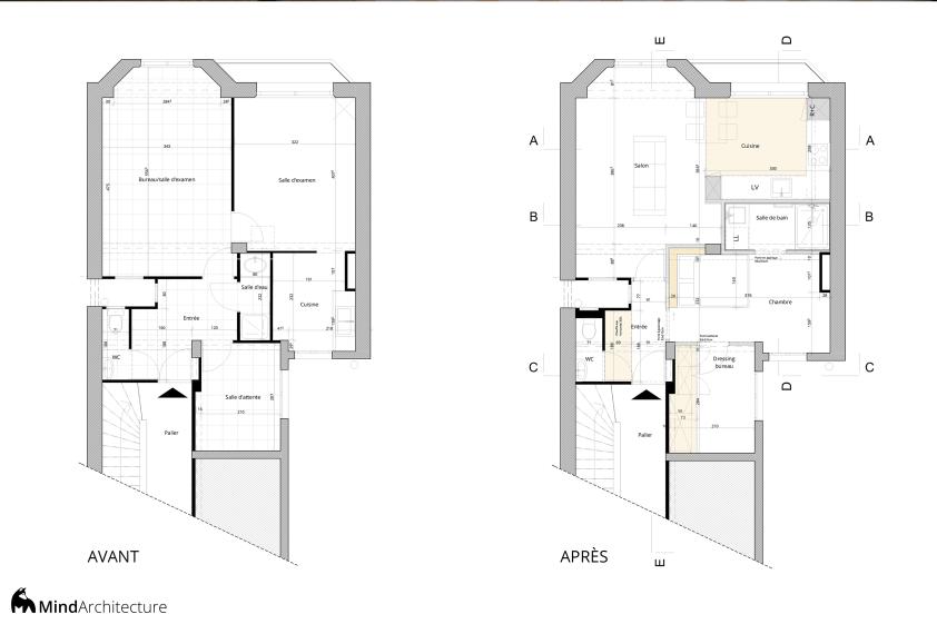 Plan avant/après