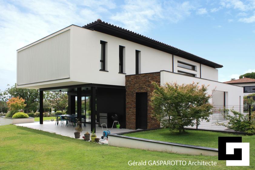 Villa individuelle contemporaine d'architecte toulouse gasparotto