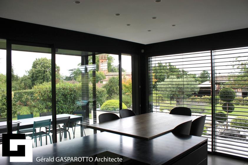 Villa individuelle contemporaine d'architecte toulouse gasparotto