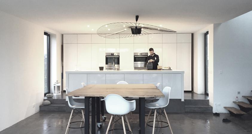 Cuisine ouverte contemporaine