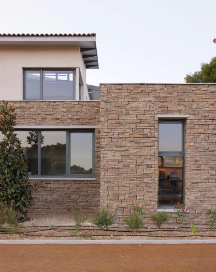 Vue sur un patio 