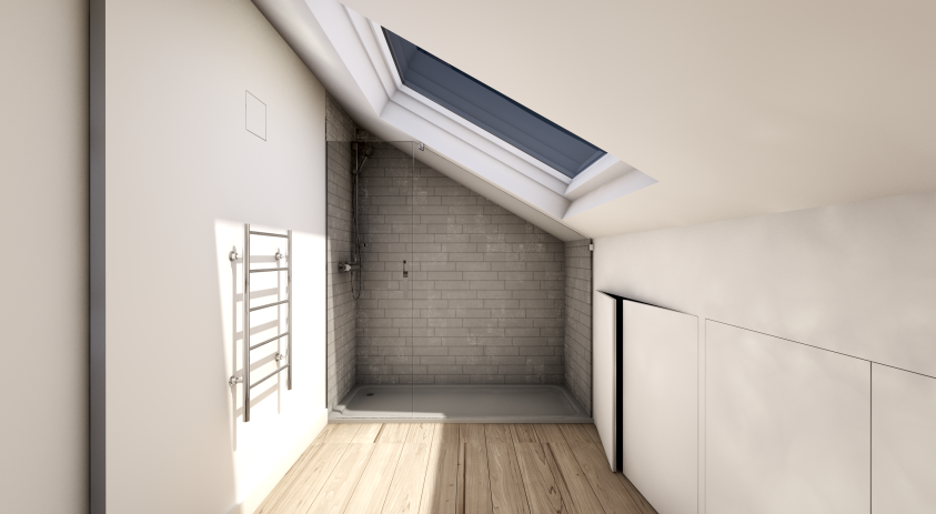 Salle de bains sous combles