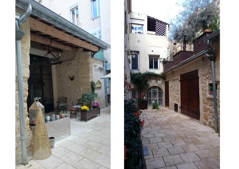 Aménagement de la cour intérieure et création d'une salle dans le restaurant Jac