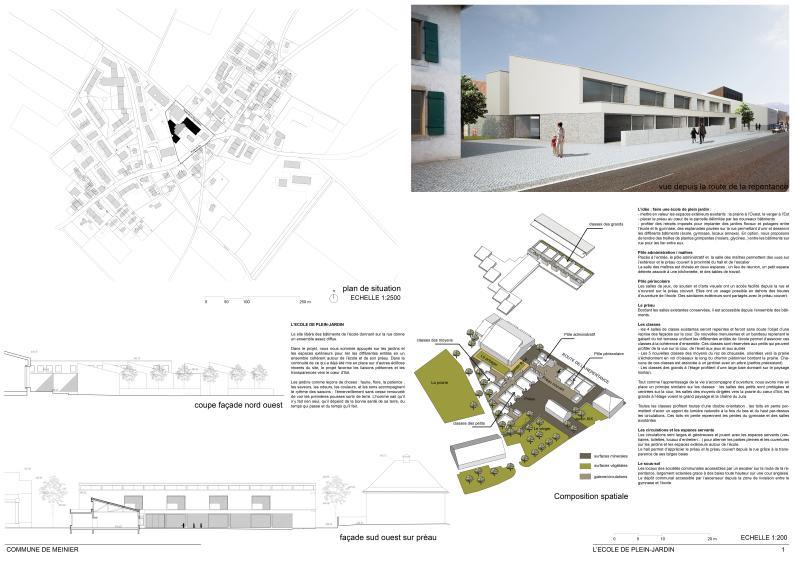 concours pour l'extension d'une école dans le canton de Genève