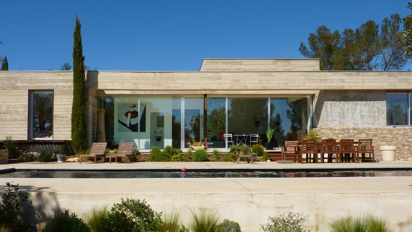 maison d'architecte contemporaine, à Nîmes