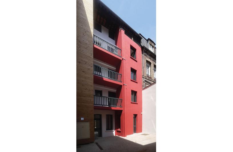 Projet - Vue depuis la cour intérieure