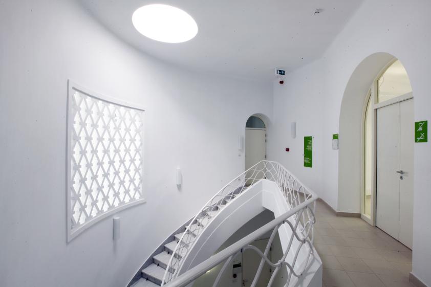 détail couloir accès