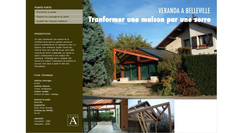 Etendre par une véranda