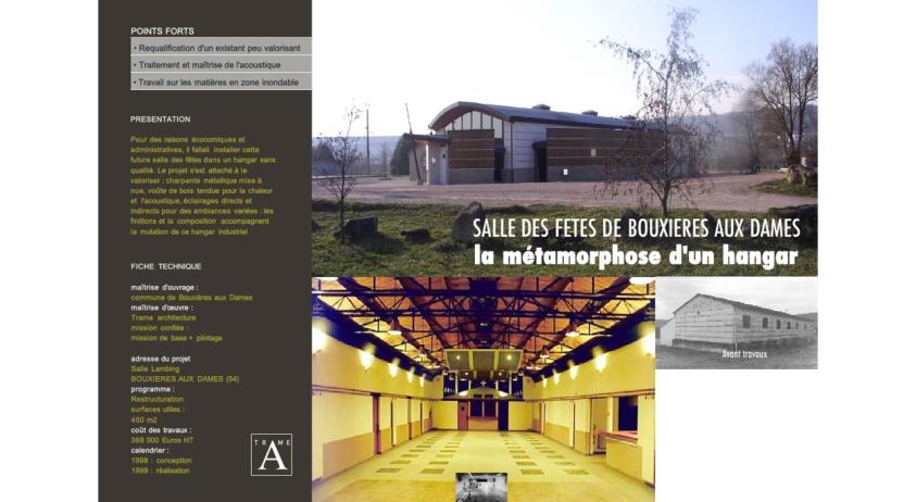 Métamorphose d'un hangar