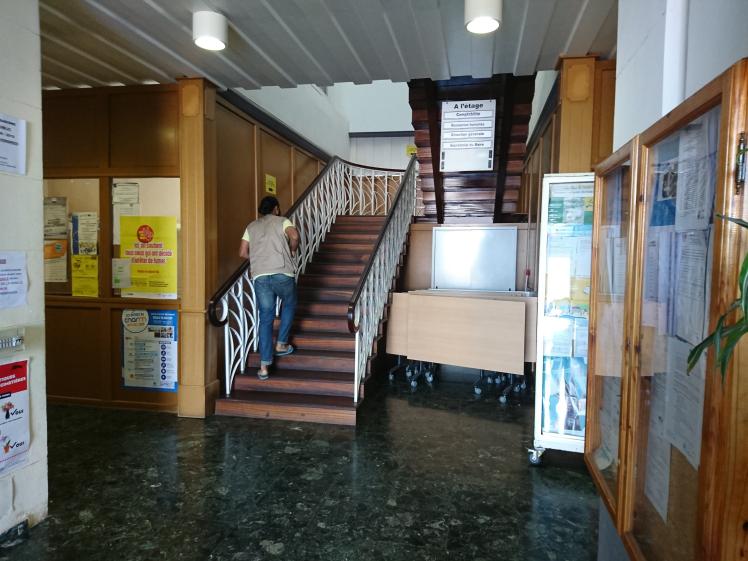 Hall d'accueil avant travaux