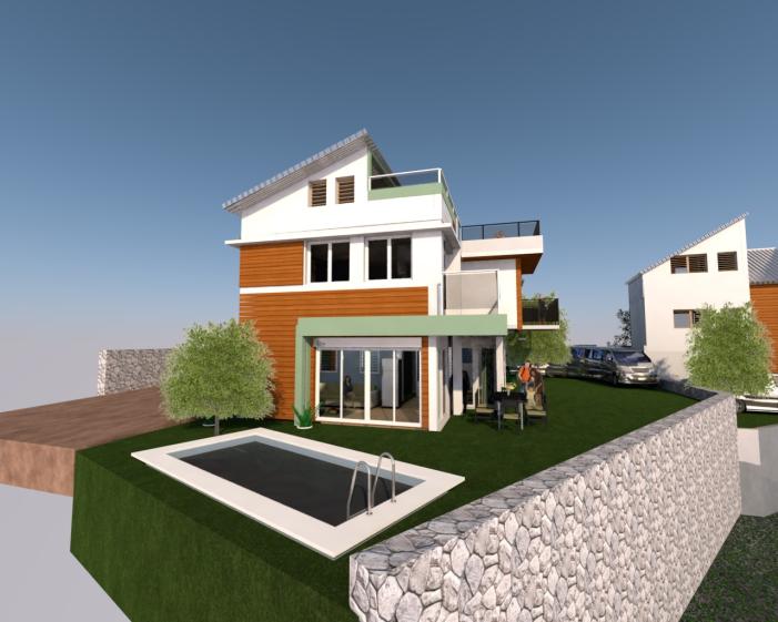 Perspective Est villa réhabilitée