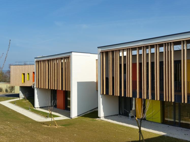 Les pôles activité en façade Sud du bâtiment