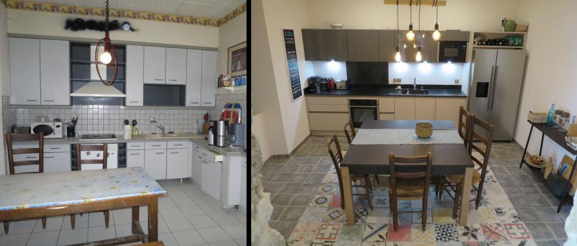 transformation complète de la cuisine