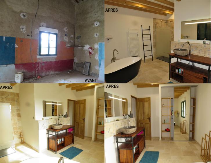 transformation des combles en salle de bain XL