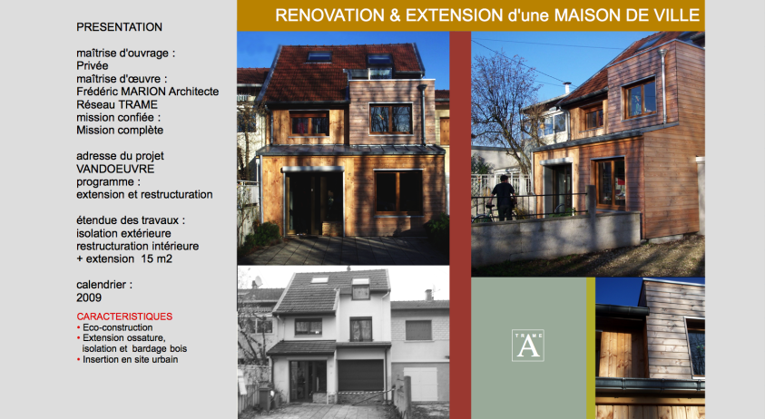 Extension et rénovation d'une maison à Vandoeuvre-les-Nancy