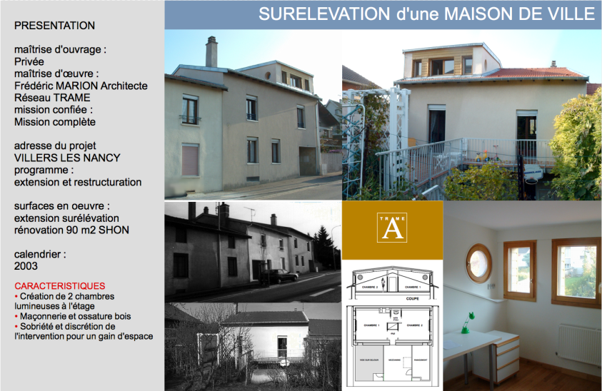 SURELEVATION D'UNE MAISON