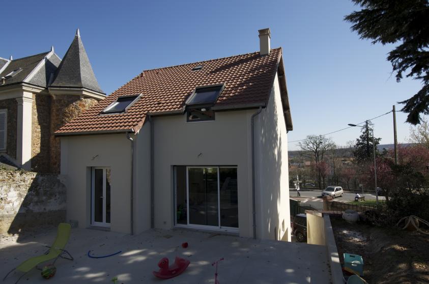 Extension de maison meulière -  Terrasse Nord